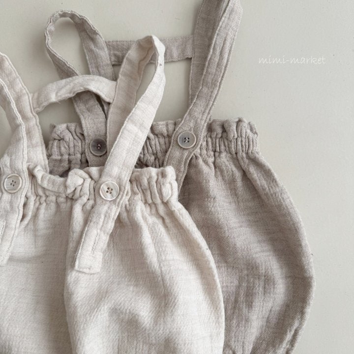 Mimi Market - Korean Baby Fashion - #babyfever - Nature Suspenders Pants - 6