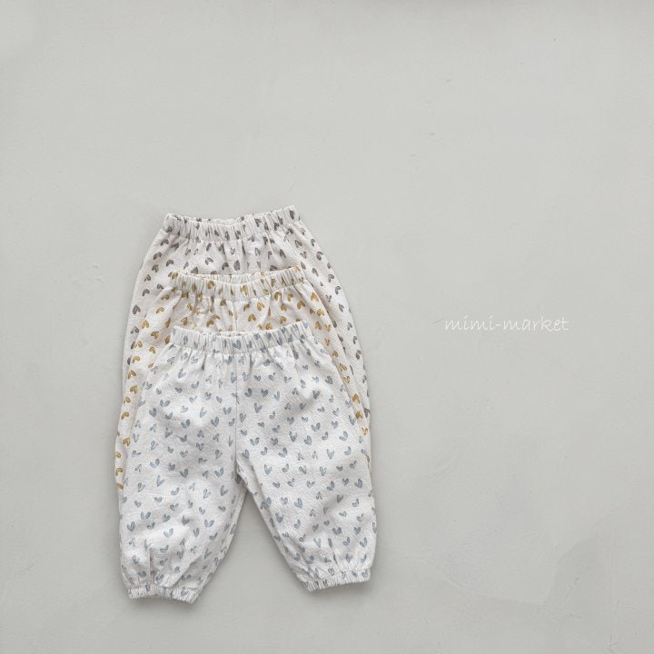 Mimi Market - Korean Baby Fashion - #babyoutfit - Heart Pants - 7