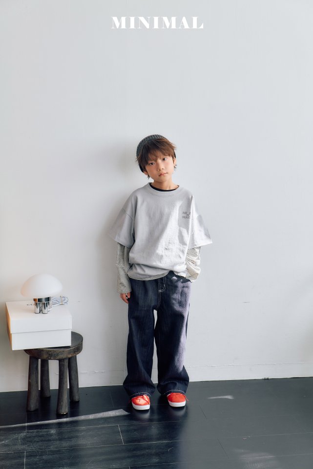 Minimal - Korean Children Fashion - #Kfashion4kids - Pigment Logo Tee - 5