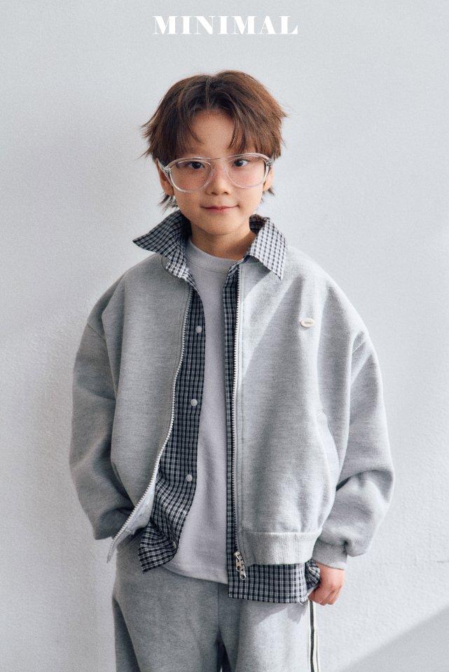 Minimal - Korean Children Fashion - #Kfashion4kids - Cozy Zip-up Jumper - 3