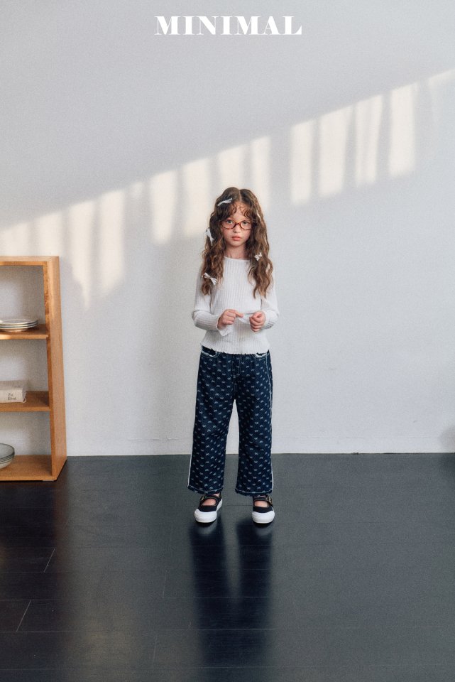 Minimal - Korean Children Fashion - #Kfashion4kids - Lace Waffle Tee - 6