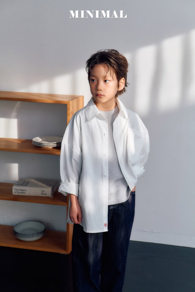Minimal - Korean Children Fashion - #childofig - Point White Shirt - 8