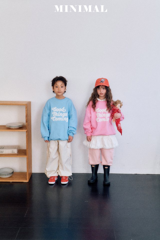 Minimal - Korean Children Fashion - #childofig - Embossed Pastel Sweatshirts - 3