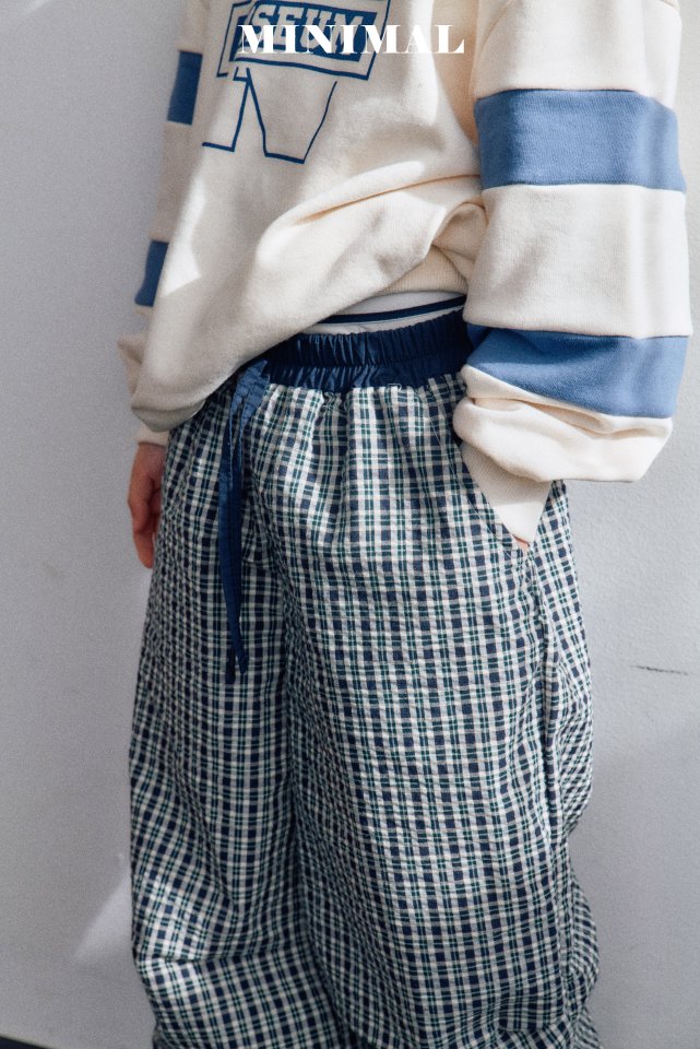 Minimal - Korean Children Fashion - #childofig - Bucket Check Pants - 11