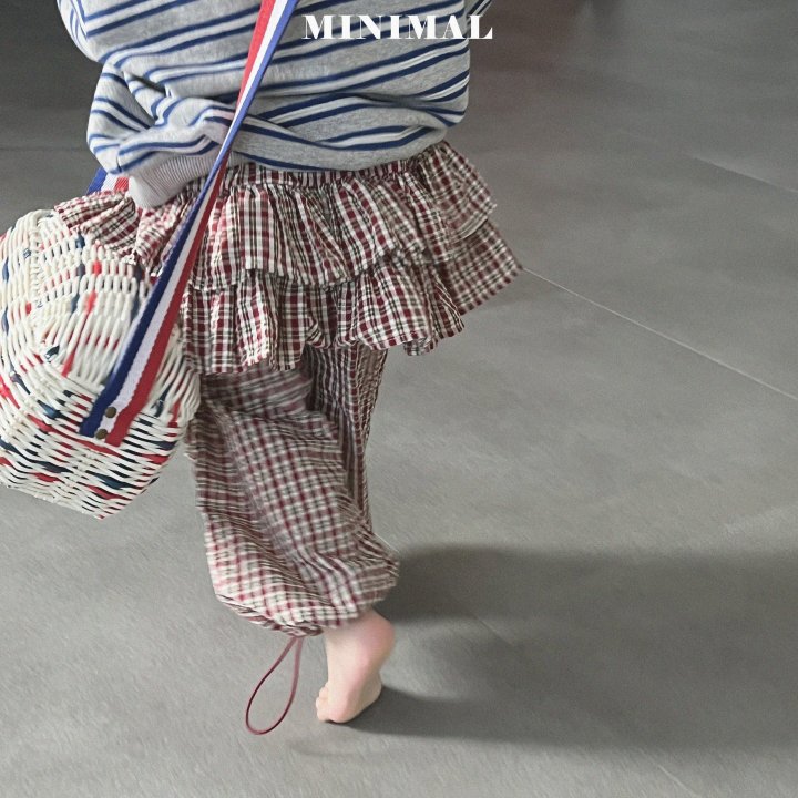 Minimal - Korean Children Fashion - #childofig - Bucket Check Pants - 12