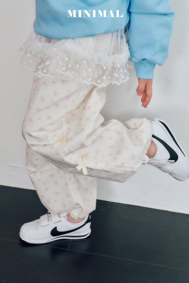 Minimal - Korean Children Fashion - #childofig - Pin-tuck Flower Pants - 6
