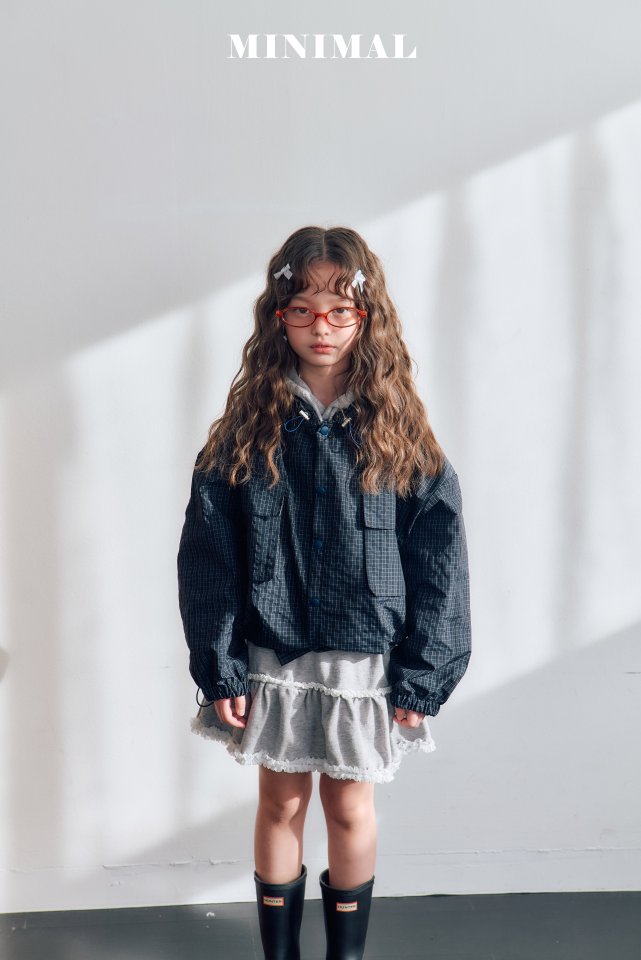 Minimal - Korean Children Fashion - #childrensboutique - Check Wind Jumper - 4