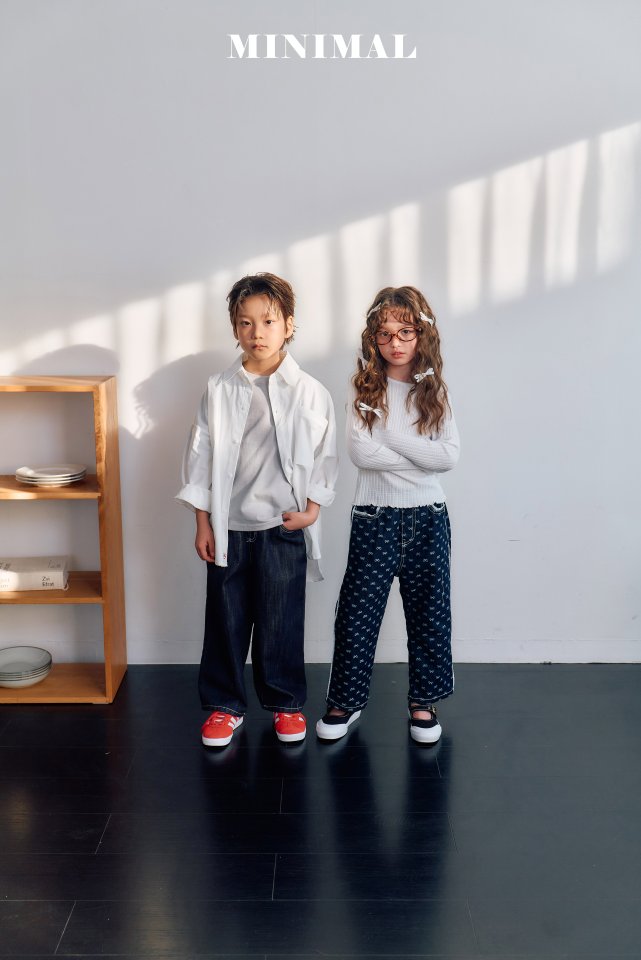 Minimal - Korean Children Fashion - #discoveringself - Point White Shirt - 11
