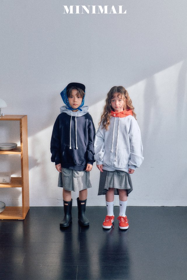 Minimal - Korean Children Fashion - #discoveringself - Bijo Raglan Hooded Sweatshirts - 3