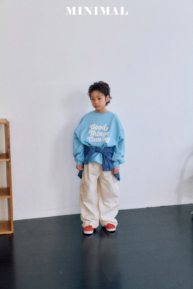 Minimal - Korean Children Fashion - #kidsshorts - Embossed Pastel Sweatshirts - 8
