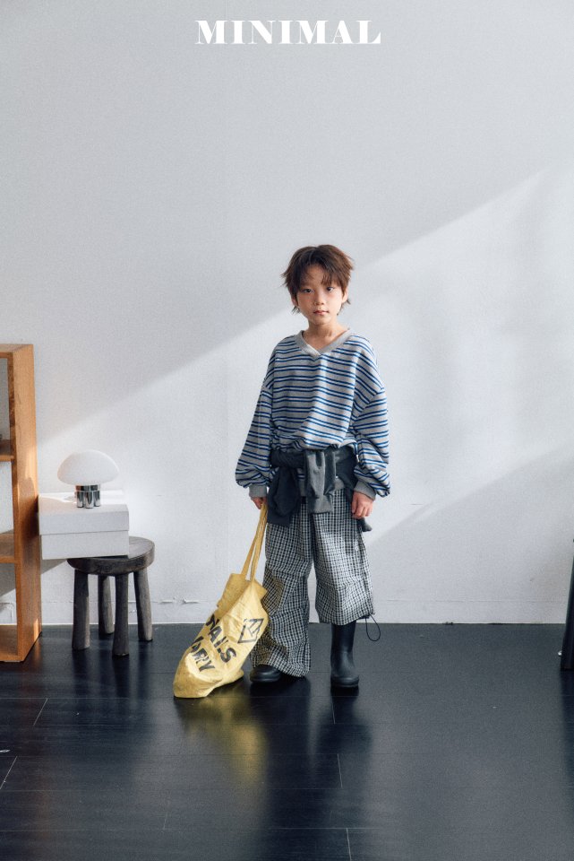 Minimal - Korean Children Fashion - #kidsshorts - Bucket Check Pants - 4