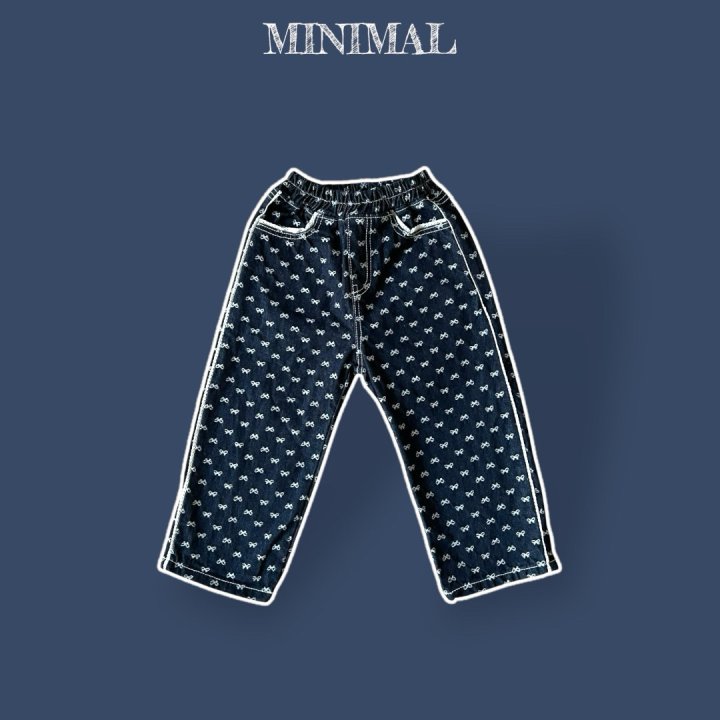 Minimal - Korean Children Fashion - #magicofchildhood - Ribbon Lace Denim Pants