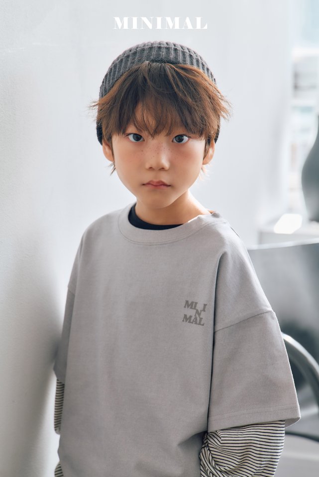 Minimal - Korean Children Fashion - #magicofchildhood - Pigment Logo Tee - 7