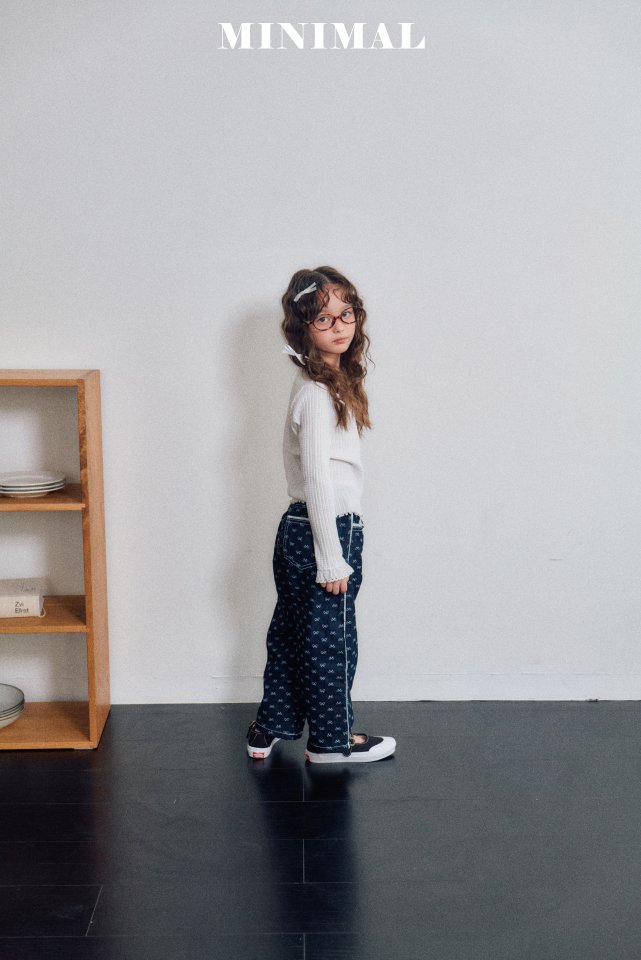 Minimal - Korean Children Fashion - #magicofchildhood - Lace Waffle Tee - 8