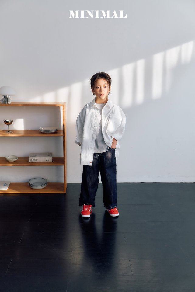 Minimal - Korean Children Fashion - #minifashionista - Point White Shirt - 4