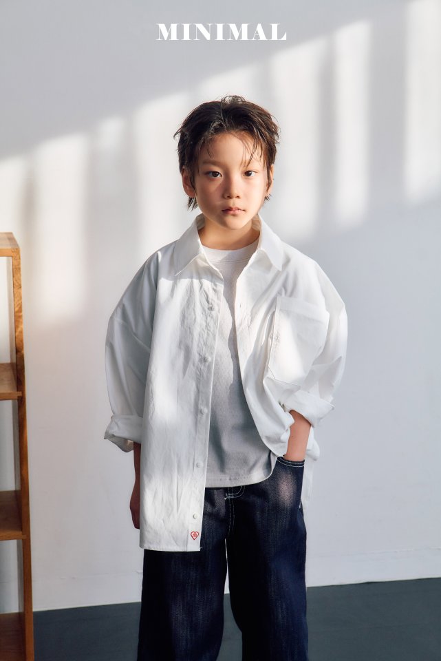 Minimal - Korean Children Fashion - #todddlerfashion - Point White Shirt - 5