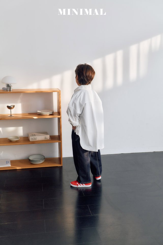 Minimal - Korean Children Fashion - #toddlerclothing - Point White Shirt - 6