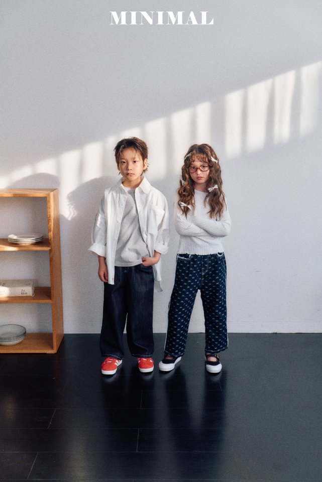 Minimal - Korean Children Fashion - #toddlerclothing - Ribbon Lace Denim Pants - 5