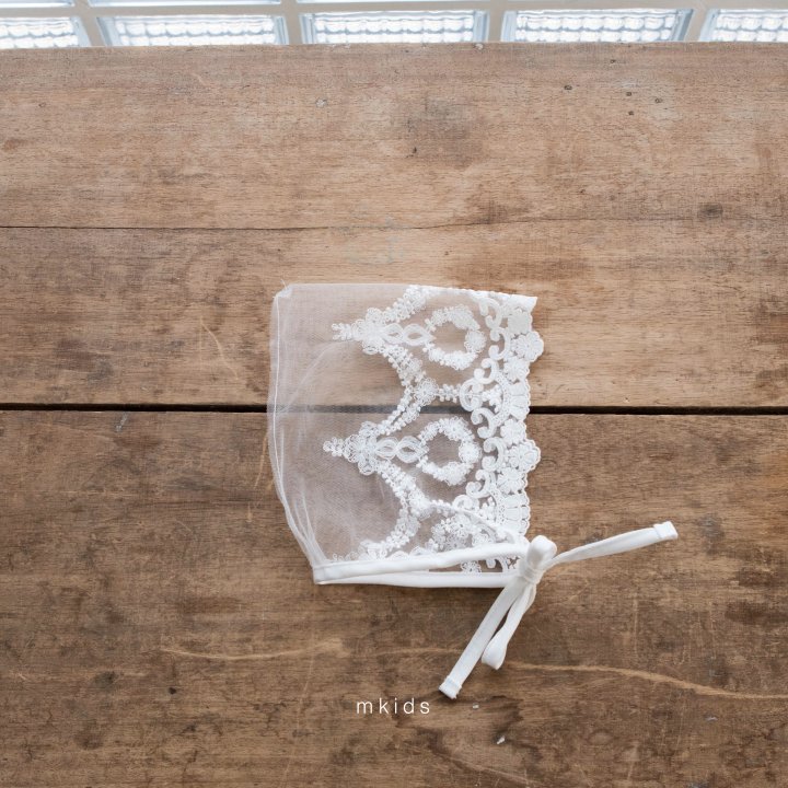 Mkids - Korean Baby Fashion - #babyfashion - Elle Lace Bonnet - 5