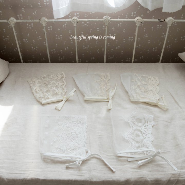 Mkids - Korean Baby Fashion - #babyfever - Elle Lace Bonnet - 6