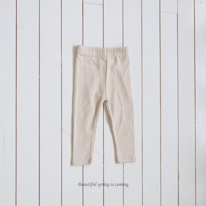 Mkids - Korean Baby Fashion - #babyfever - Cream Leggings - 4