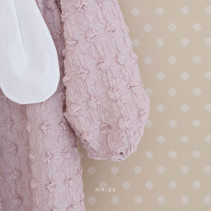 Mkids - Korean Baby Fashion - #babylifestyle - Pong Pong Rabbit One-piece - 5