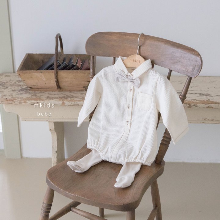 Mkids - Korean Baby Fashion - #babyoninstagram - Cream Foot Leggings - 5