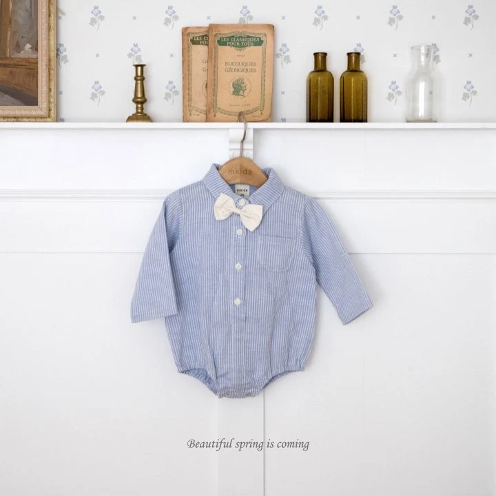 Mkids - Korean Baby Fashion - #babyootd - Spring Tie Suit - 2