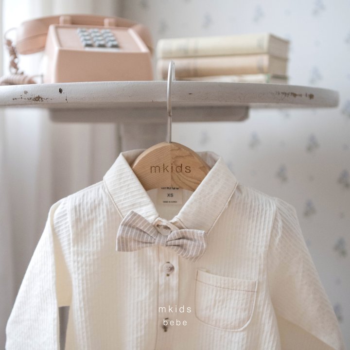 Mkids - Korean Baby Fashion - #onlinebabyshop - Spring Tie Suit - 7