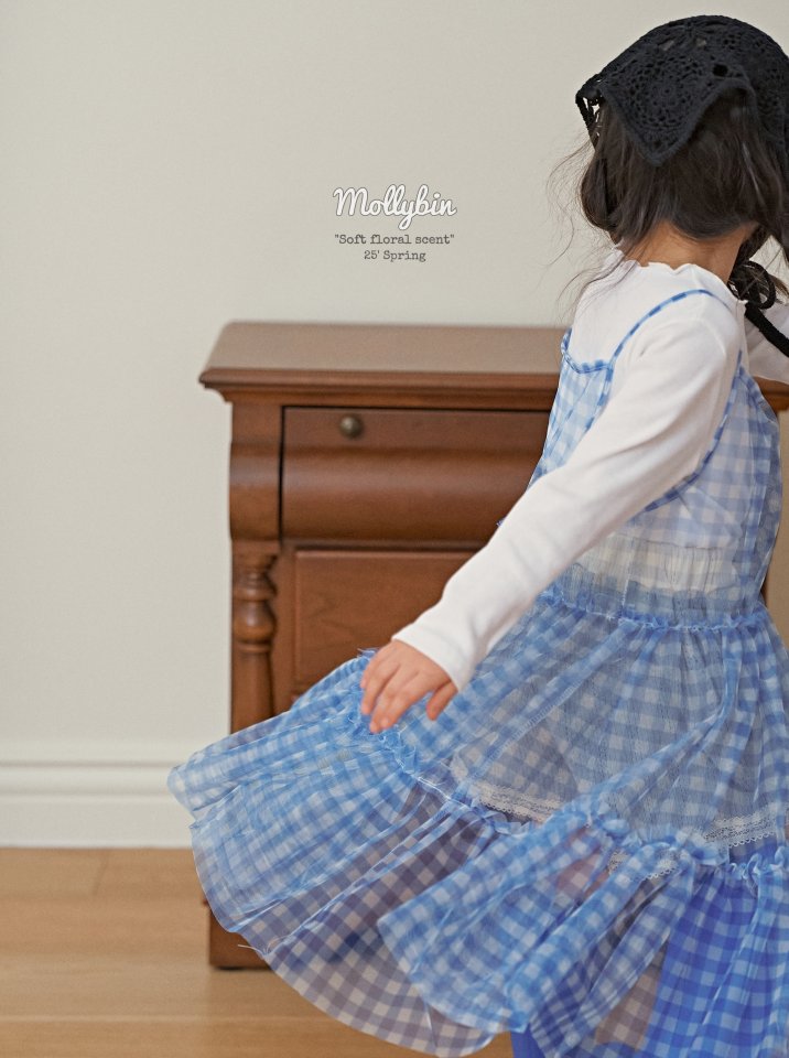 Mollybin - Korean Children Fashion - #Kfashion4kids - Check Tutu One-piece - 7