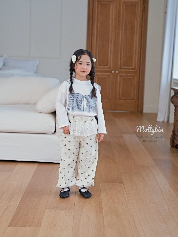 Mollybin - Korean Children Fashion - #childofig - Ribbon Tutu Pants - 3