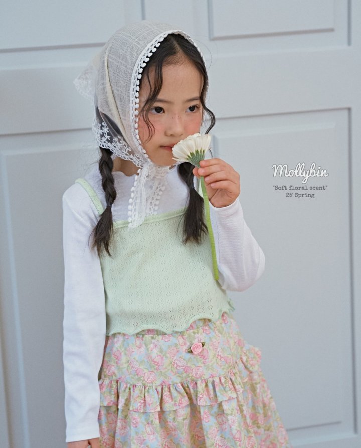 Mollybin - Korean Children Fashion - #childofig - Eyelet Layered Tee