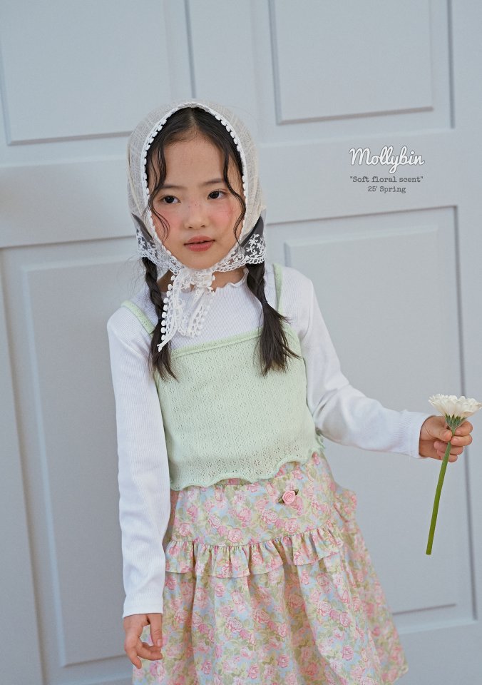 Mollybin - Korean Children Fashion - #childrensboutique - Eyelet Layered Tee - 3