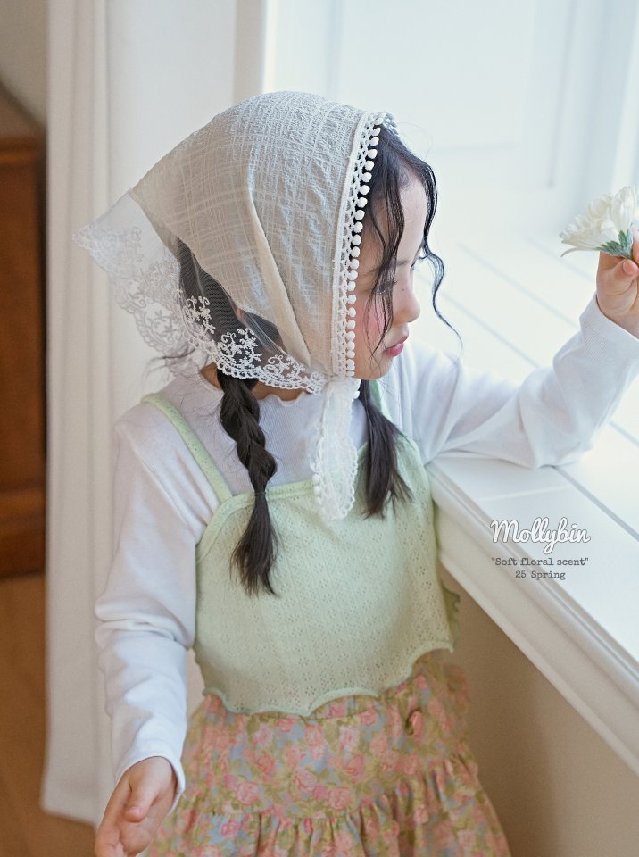 Mollybin - Korean Children Fashion - #childrensboutique - Eyelet Layered Tee - 4