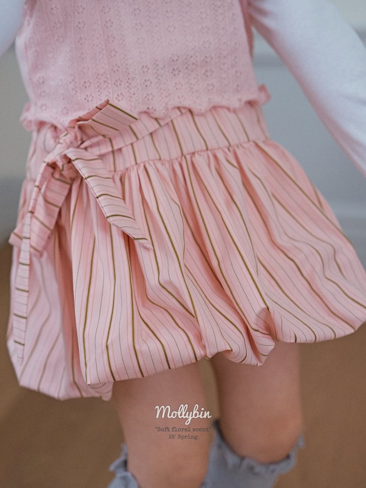 Mollybin - Korean Children Fashion - #fashionkids - Ribbon Pumpkin Skirt