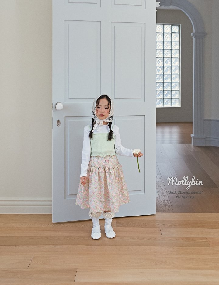 Mollybin - Korean Children Fashion - #fashionkids - Eyelet Layered Tee - 6