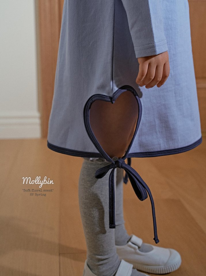 Mollybin - Korean Children Fashion - #kidsshorts - Heart Punching One-piece - 3
