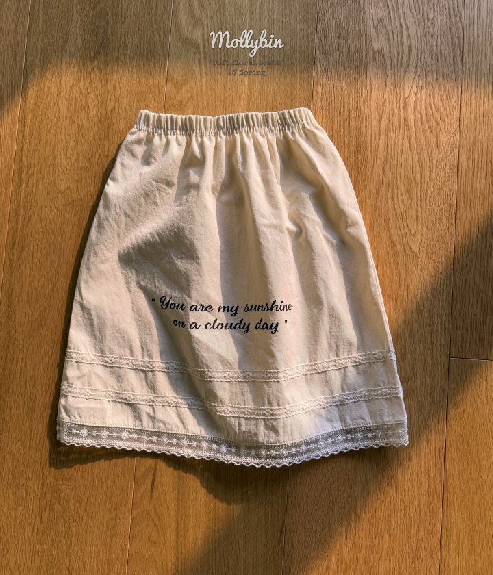 Mollybin - Korean Children Fashion - #kidsshorts - Vintage Lace Skirt - 11