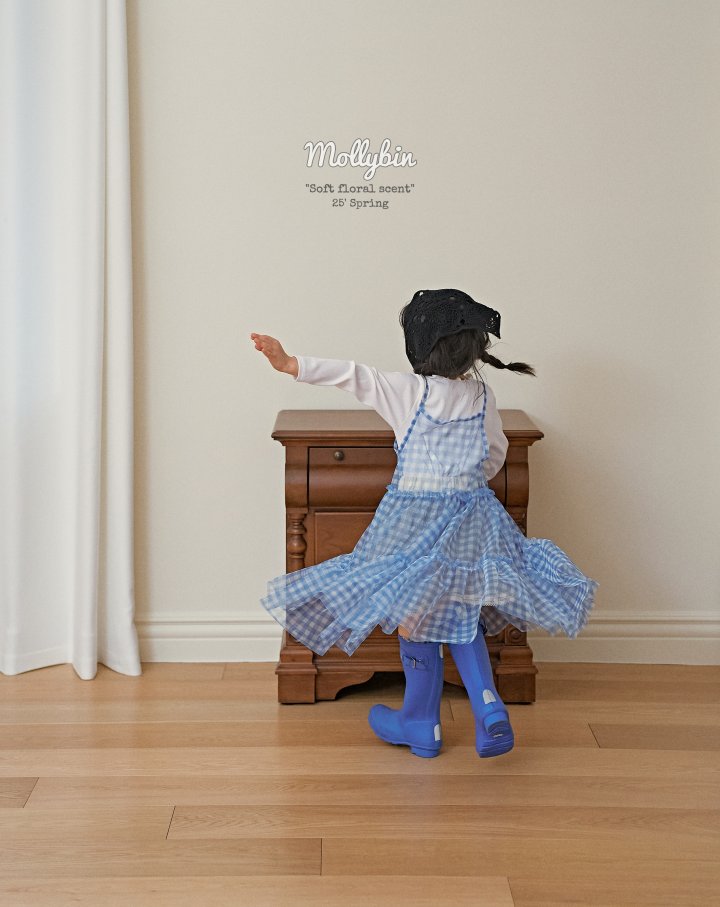 Mollybin - Korean Children Fashion - #kidsstore - Check Tutu One-piece - 5