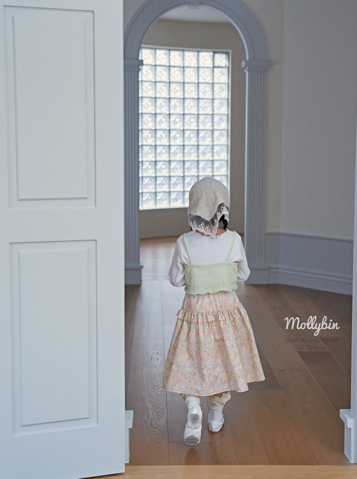 Mollybin - Korean Children Fashion - #kidzfashiontrend - Eyelet Layered Tee - 9