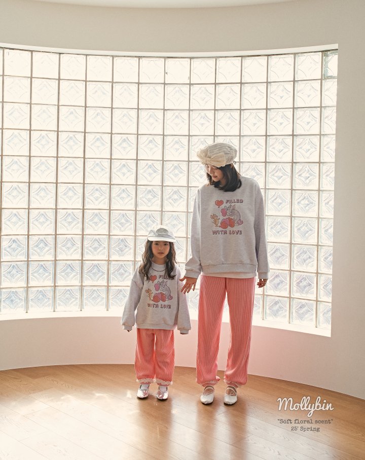 Mollybin - Korean Children Fashion - #littlefashionista - Love Ribbed Pants - 5