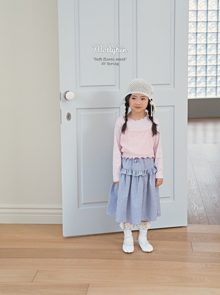 Mollybin - Korean Children Fashion - #littlefashionista - Eyelet Layered Tee - 11