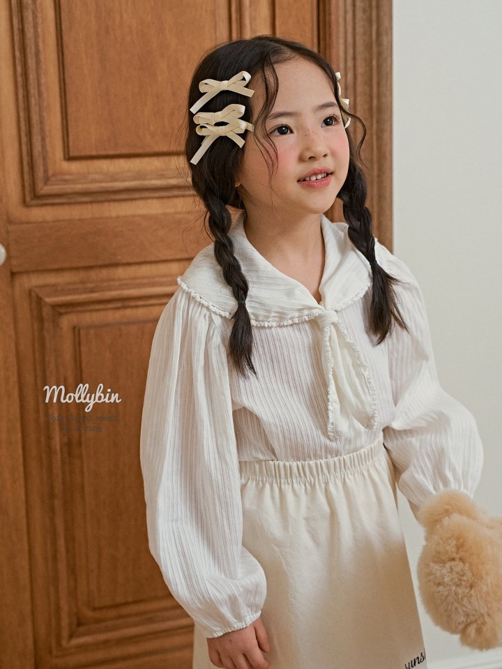 Mollybin - Korean Children Fashion - #littlefashionista - Sailor Soft Blouse - 3