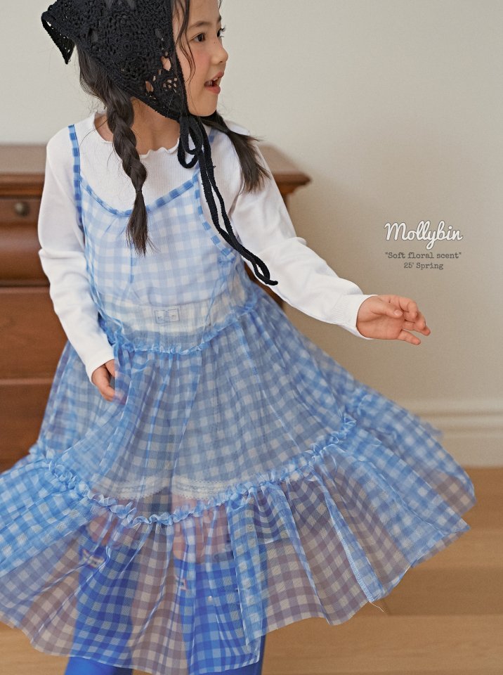 Mollybin - Korean Children Fashion - #magicofchildhood - Check Tutu One-piece - 9