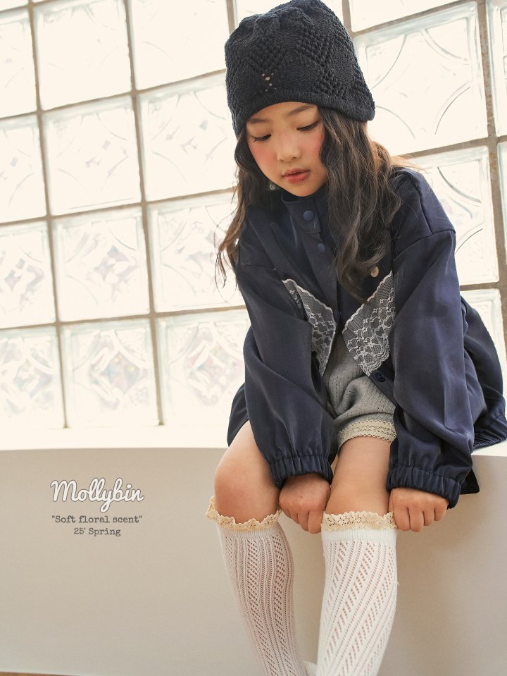Mollybin - Korean Children Fashion - #magicofchildhood - Satin Lace Jacket - 6