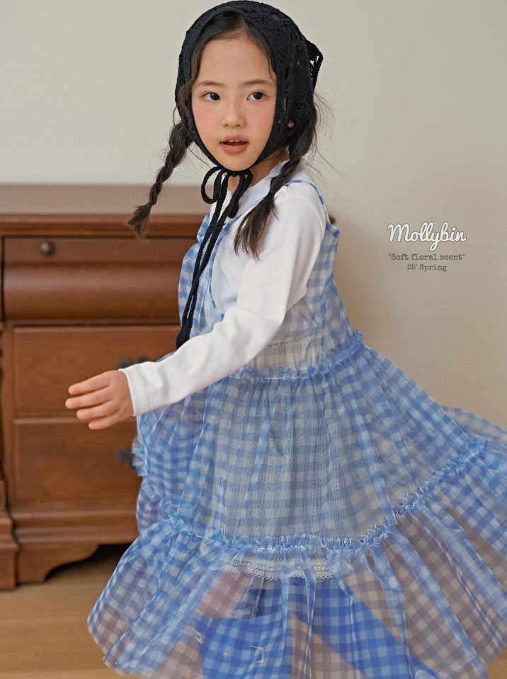 Mollybin - Korean Children Fashion - #minifashionista - Check Tutu One-piece - 10