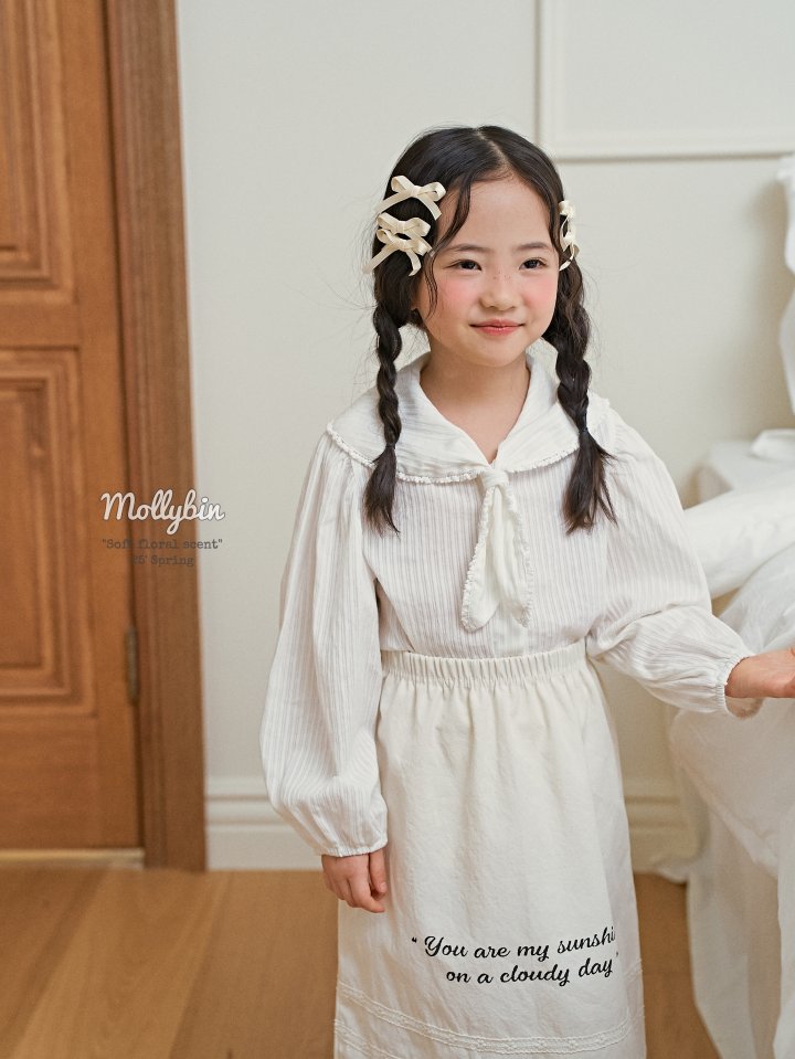 Mollybin - Korean Children Fashion - #minifashionista - Sailor Soft Blouse - 5