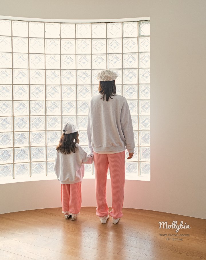 Mollybin - Korean Children Fashion - #prettylittlegirls - Love Ribbed Pants - 8