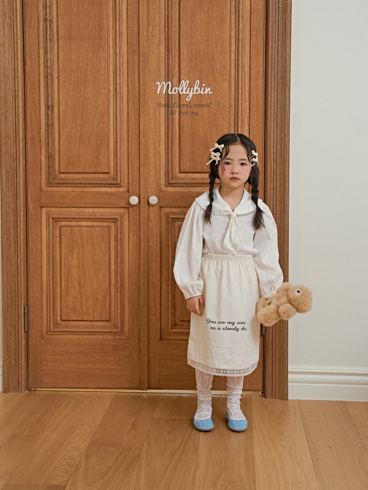 Mollybin - Korean Children Fashion - #minifashionista - Vintage Lace Skirt - 4