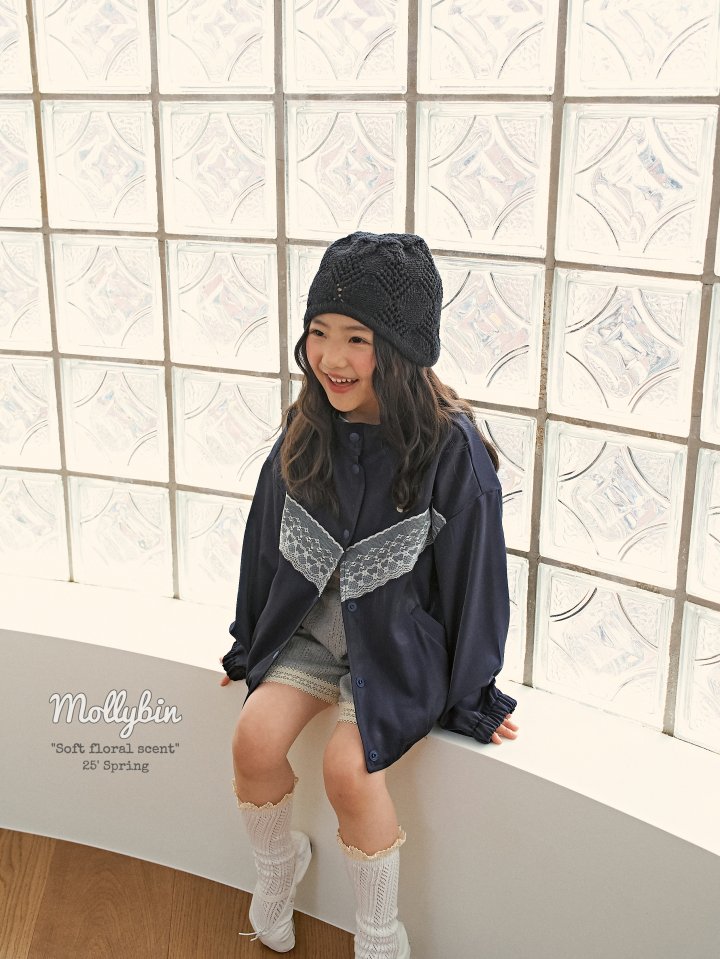 Mollybin - Korean Children Fashion - #prettylittlegirls - Satin Lace Jacket - 8